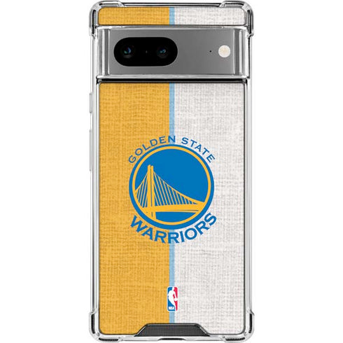 NBA Golden State Warriors Canvas Google Pixel 7a Clear Case